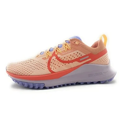 Image of Nike Women&#039;s React Pegasus Trail 4 Running Shoes, Arctic Orange Magic Ember Lt Madder Root, 7 UK