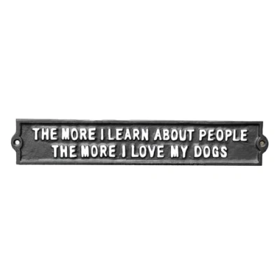 Image of Darthome Vintage Black Cast Iron Wall Mounted Novelty Garden Gate Door Plaque Sign 32cm