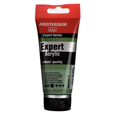 Image of Amsterdam Expert: Artists Acrylic Paint :75ml CHROMIUM OXIDE GREEN (668) Series 3