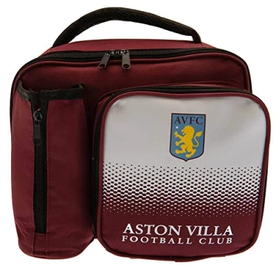 Image of AVFC Lunch Bag with Bottle Holder Back to School Football Gift (LUBEPWBTLFADEASV)