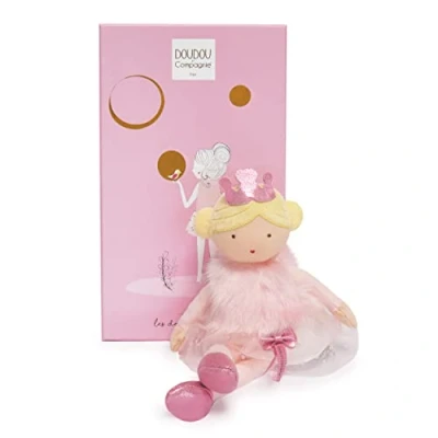 Image of Jolijou DC3400 Princess Doll in Blonde Fabric Oriane Les Demoiselles Précieuses Gift Box 30 cm Elegant Soft Toy Newborn Girl Idea