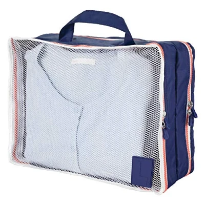 Image of iDesign Double Packing Cube Navy/Orange Travel Bag