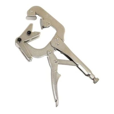 Image of US PRO Tools 10&quot; Multi use Locking Clamp with 2 Size Rotatable 90 Jaw mole 5903