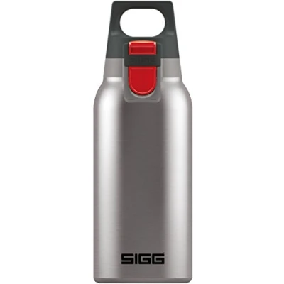 Image of SIGG Insulated Water Bottle Thermo Flask Hot &amp; Cold One With Tea Filter Leakproof BPA Free 18/8 Stainless Steel Brushed 0.3L