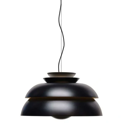 Image of FRITZ HANSEN Concert P3 hanging light black 55cm