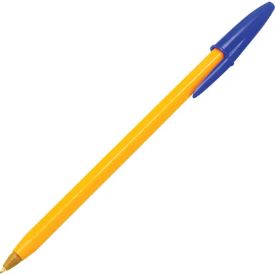 Image of Bic Orange Fine Ballpoint Pen Blue Ink [Pack of 20]