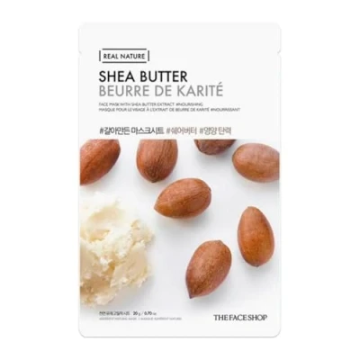 Image of The Face Shop Real Nature Mask Sheet Sehea Butter moisture and nourishment All Skin Type (1 pack 20 g)
