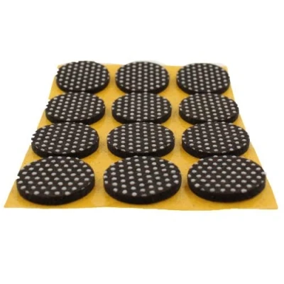 Image of Lifeswonderful 60 Pieces Non Slip Self Adhesive 25mm Felt Pads For Furniture Legs Floor Protection With High Grip