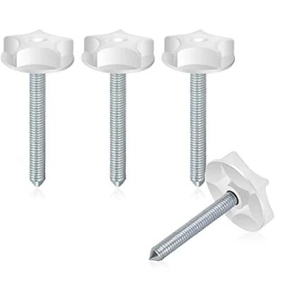 Image of 4 Pack Pointed Headboard Bolts for Bed Fixing UK, M8 Fixings, Screws 105 MM and Washers