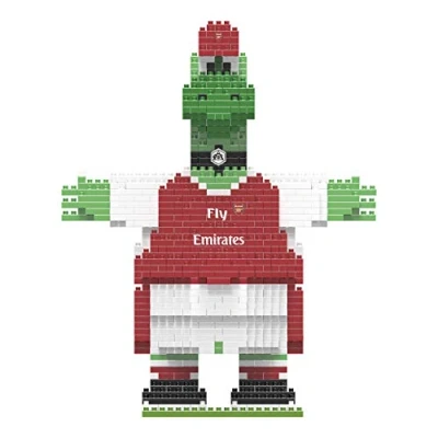 Image of FOCO Official Arsenal FC Football BRXLZ Bricks Gunnersaurus Mascot Toy Model