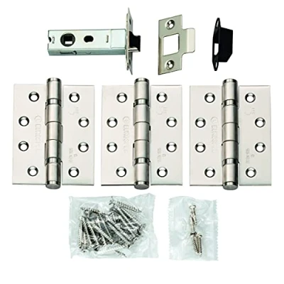 Image of Carlisle Brass LPG1330SSS Hinge and Latch Kit, Grade 13, Satin Stainless Steel