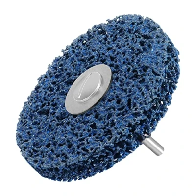 Image of Shineboc Grinding Discs, 4 Inch Nylon Discs Stripping Wheel, Rust Removal Disc for Metal Steel Polishing (Blue)