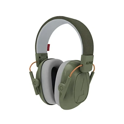 Image of Alpine Muffy Kids Ear Defenders Children aged up to 16 CE &amp; UKCA Certified 25 dB Noise Cancelling Headphone for Autism, Sensory Aid Premium Hearing Protection with Adjustable Headband Green