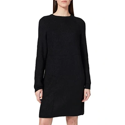 Image of Only Women&#039;s ONYSALLIE L/S EX KNT Dress, Black, X Small