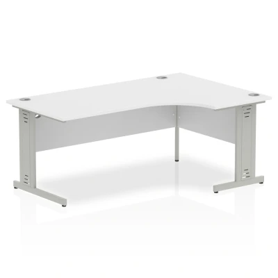 Image of Impulse Cable Managed 1800 Right Hand Crescent Desk White Re