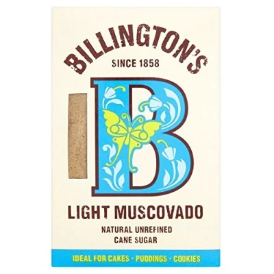 Image of Billington&#039;s Natural Light Muscovado Unrefined Cane Sugar (500g) Pack of 2