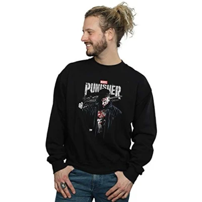 Image of Marvel Men&#039;s The Punisher TV Series Frank Castle Sweatshirt Black XXX Large