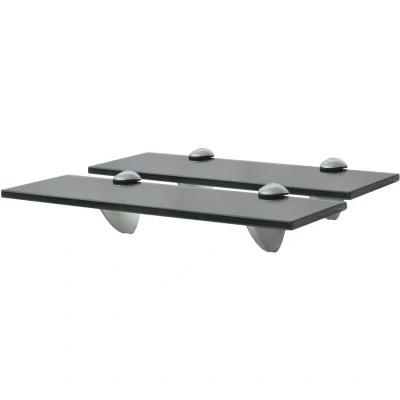 Image of vidaXL Floating Shelves 2 pcs Glass 30x10 cm 8 mm