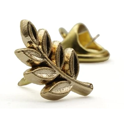 Image of Victoria Regalia Masonic Acacia Leaf Lapel Pin, Gold