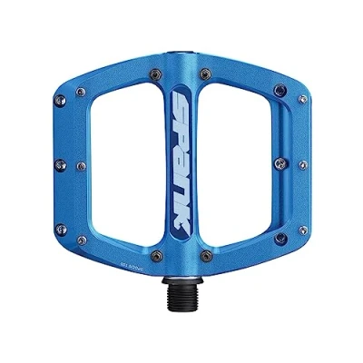 Image of Spank Spoon Reboot M Blue Unisex Adult Bike Pedals, 100 x 105 mm