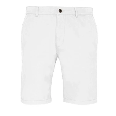 Image of Asquith &amp; Fox Men&#039;s Chino Shorts, White (White 000), W34 (Size:Medium)