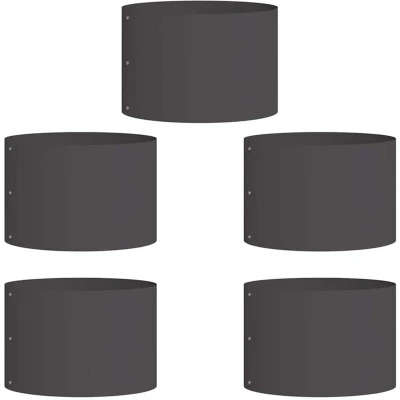 Image of vidaXL Black Plastic Planters Medium Durable