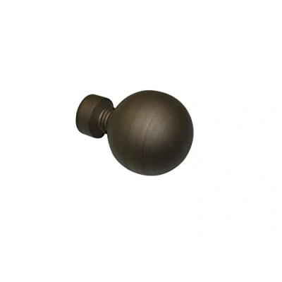 Image of Gardinia Gardina Ball, 2 x End Pieces, Metal, Cappuccino, for Curtain Technique, Diameter, Ø 19 mm