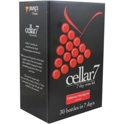 Image of Cellar 7 Cabernet Sauvignon 30 Bottle Red Wine Making Kit