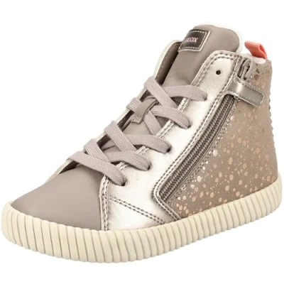 Image of Geox J MIRROLESS Girl A Sneaker, Beige, 5 UK