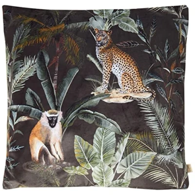 Image of Evans Lichfield Kibale Animals Cushion Cover, Multi, 43 x 43cm