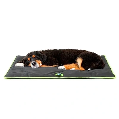 Image of Ferplast Dog Mat Bed Extra Large Washable Mattress Waterproof &amp; Scratchproof For Cars, Houses and Baskets Soft Jolly 108 x 79 CM, XL, BLACK