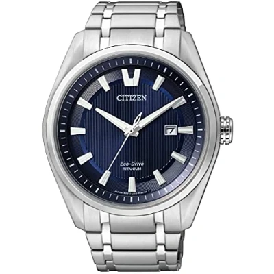 Image of Citizen Men&#039;s Analogue Eco Drive Watch with Titanium Strap AW1240 57L