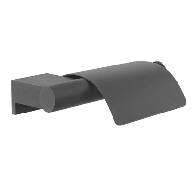 Image of Tiger Bold Toilet Roll Holder, Stainless Steel, Black, 16.8 x 5.2 13.4 cm