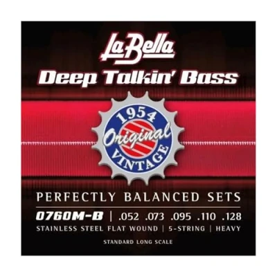 Image of La Bella ORIGINAL 1954 FENDER STYLE 5 string Low B 52 110
