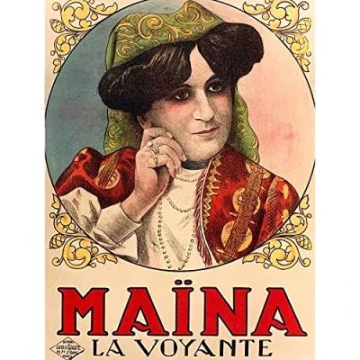 Image of Artery8 Galice 1930 Advert Maina Seer Voyante Monica Friends Large Wall Art Poster Print Thick Paper 18X24 Inch