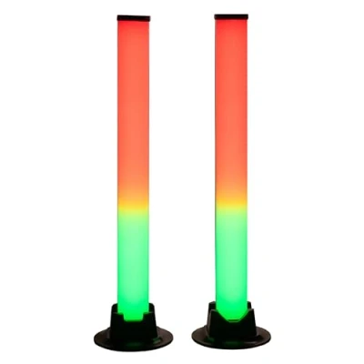 Image of Numskull Desktop LED Light Bars with RGB Lighting Colour Changing Ambient Gaming Lights via Bluetooth or Remote Control for Xbox, Playstation, PC, Switch, Multi Platform Compatibility