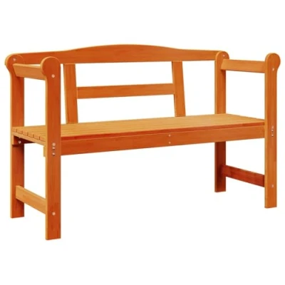 Image of vidaXL Outdoor Bench Acacia Wood, 119x76x44 cm, Modern Garden/Patio Furniture