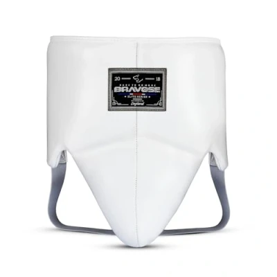 Image of Bravose Elite2.0 Boxing Groin Guard for Boxing, Sparring, Muay Thai, Kickboxing and MMA Cowhide Leather Abdominal Protector Karate, Taekwondo Martial Arts Training (S)