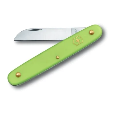 Image of Victorinox Garden Floral Knife, Swiss Made, Straight Blade, Stainless Steel, Green