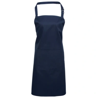 Image of Premier ladies apron with pocket, colourful Blue One size