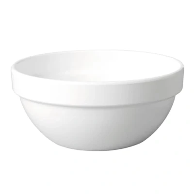 Image of APS FRIENDLY 79026 Bowl Made from Recycled Plastics (PET), Diameter 20 cm, Height 9 1.8 Litres, White