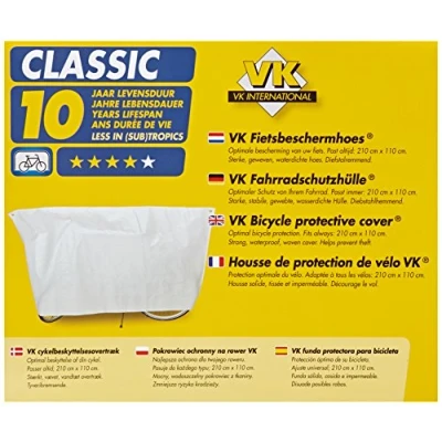 Image of VK Bicycle Cover Single White