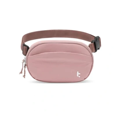 Image of tomtoc 1.5L Small Sling Bag Waist Pack, Lightweight Bum Fanny Pack with Organized Pockets, Mini Belt Adjustable Strap for Running Hiking Traveling, Pink