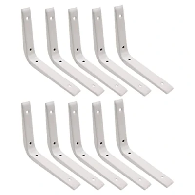 Image of Strong Shelf Bracket Reinforced 150x125mm White Pack of 10 EAI Brand