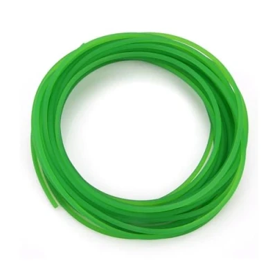 Image of Polyurethane Conveyor Belt Green Rough Surface PU Urethane Round Roll for Drive Transmission(4mm*10m)