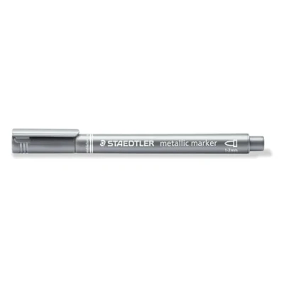 Image of Staedtler Metallic Marker Silver (Pack of 10)