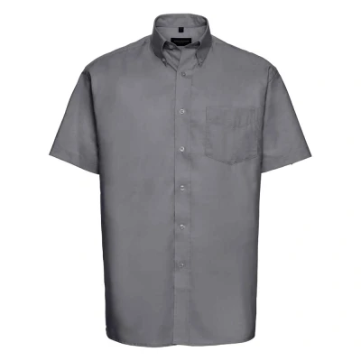Image of Russell Athletic Collection Mens Oxford Formal Shirt (Silver) Size 16 inch