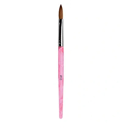 Image of Alexnailart Pink Kolinsky Sable Brush Acrylic Crystal Nail Art Painting Design Tool