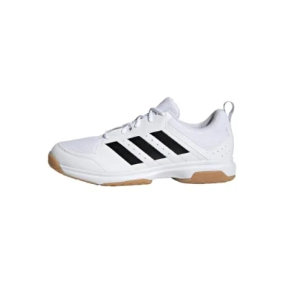Image of adidas Performance Ligra 7 M Volleyball shoes, Men&#039;s, Size: 11.5, Footwear white/core black Textile/synthetics