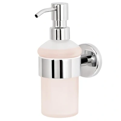 Image of Bremermann® LUCENTE Bathroom Range Chrome Plated Stainless Steel Soap Dispenser